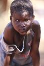 Boy Peering  (800Wx1200H) - Boy Peering into Camera - Zambian Village - 2010 