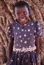Girl Blue Dress (800Wx1200H) - Girl in Blue Dress - Village in Zambia - 2010 