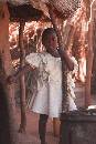 Girl in White Dress (800Wx1200H) - Girl in White Dress - Village in Zambia - 2010 