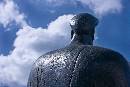 Man Facing Sky (900Wx600H) - Statue of Man Facing Clouds - 2008 