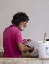 Man With Fish (600Wx780H) - Man in Pink Shirt With Fish - 2008 