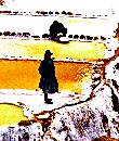 Woman & Man in Salt (448Wx530H) - The Salt Pits Near Machu Pichu - 2002 