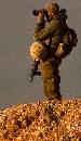 Detail - Soldier  (574Wx1000H) - Detail - Soldier Watching - Israel - 2009 