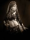 Stephanie Sepia (825Wx1100H) - Stephanie Dancing - Sepia - Belly Dancing - 2008 